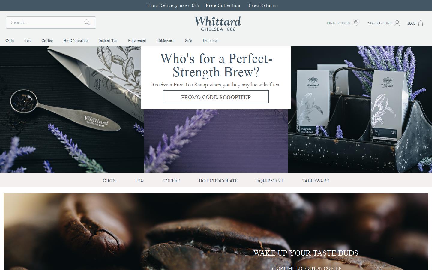 Whittard of Chelsea Website