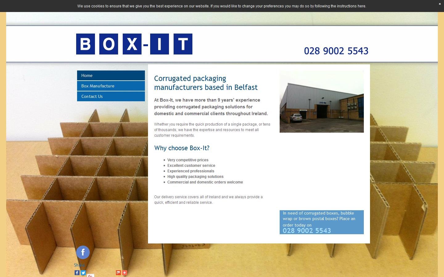 Box It Ireland Ltd Website