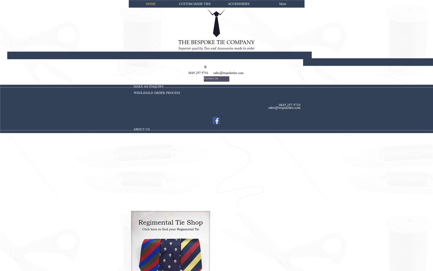 The Bespoke Tie Company Website