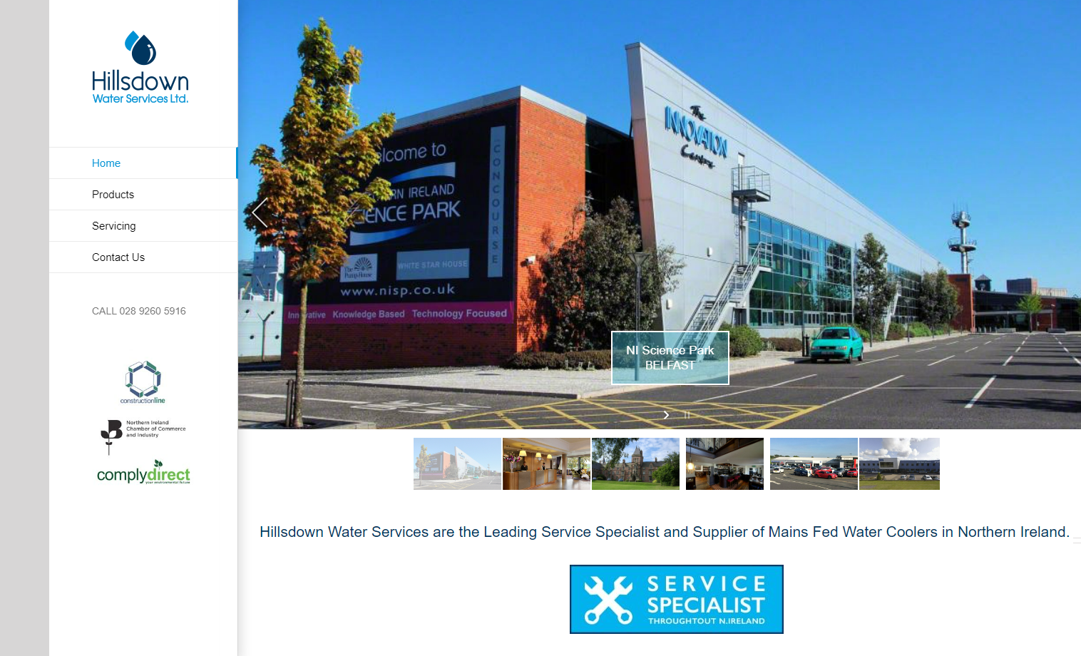 Hillsdown Water Website