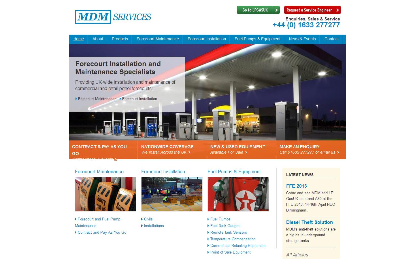 M D M Services Website