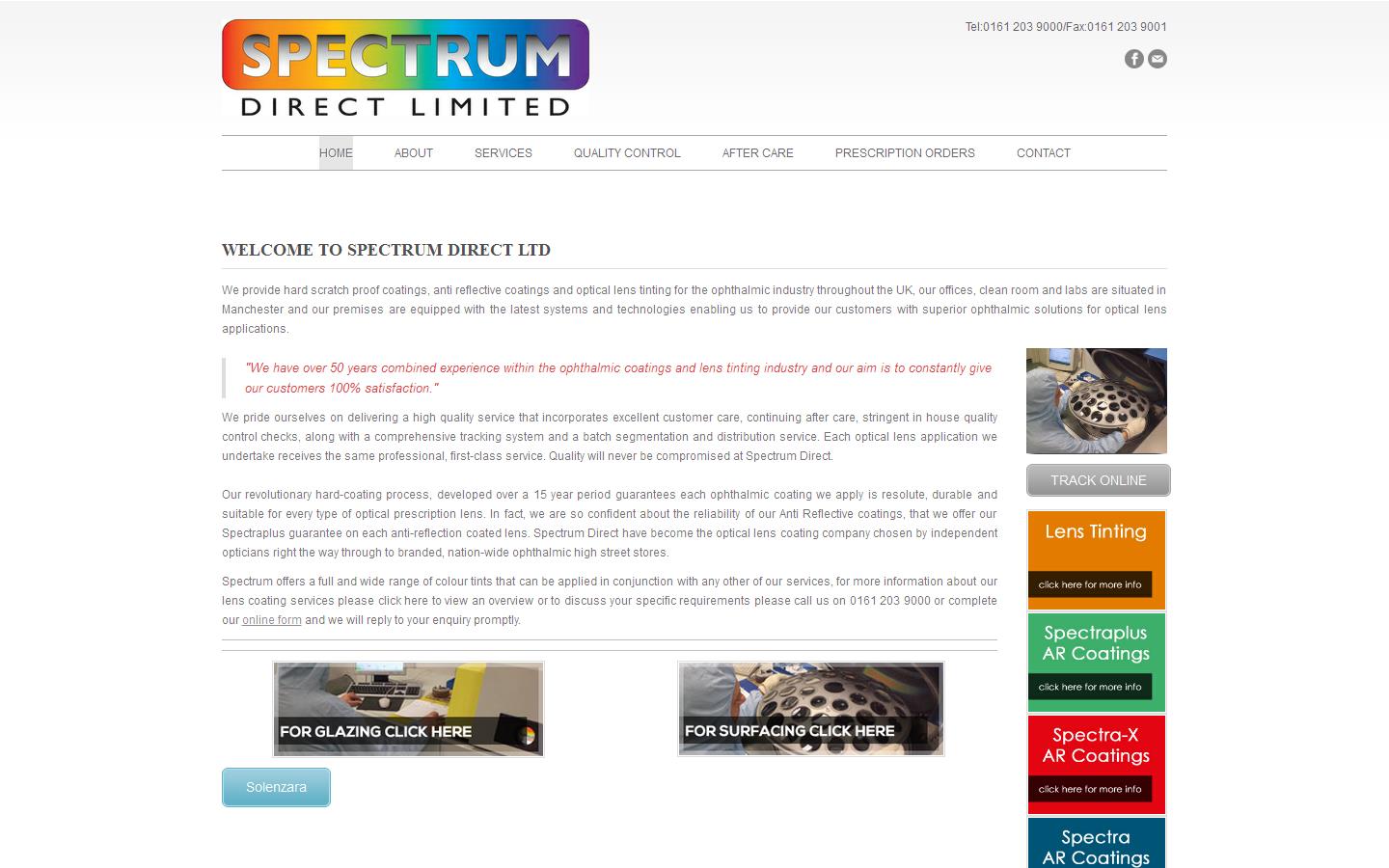 Spectrum Direct Ltd Website