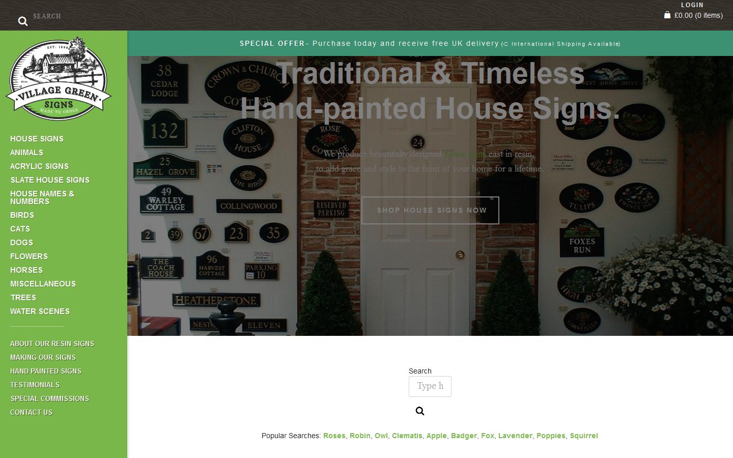 Village Green Signs Website