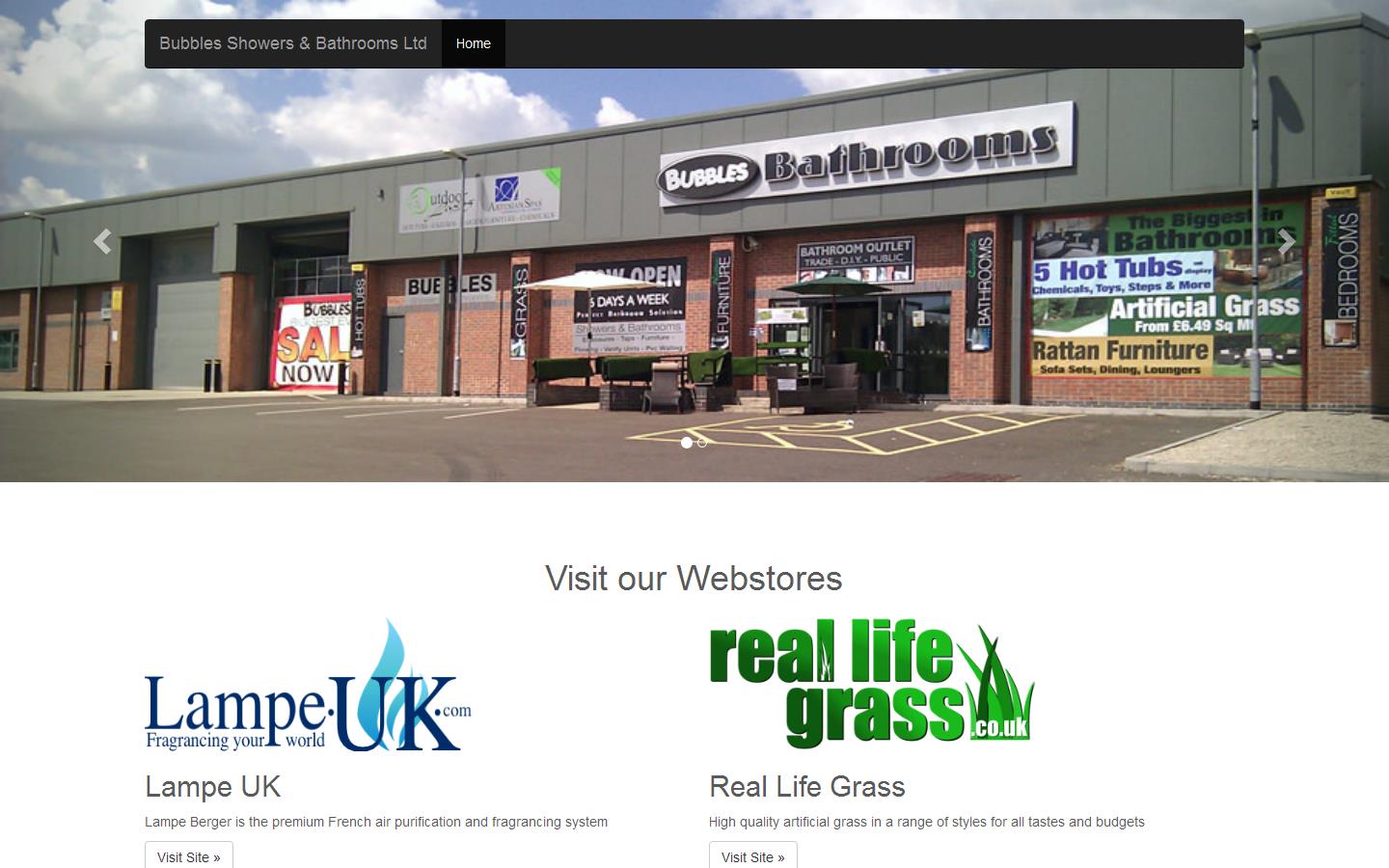 Bubbles Showers & Bathrooms Website