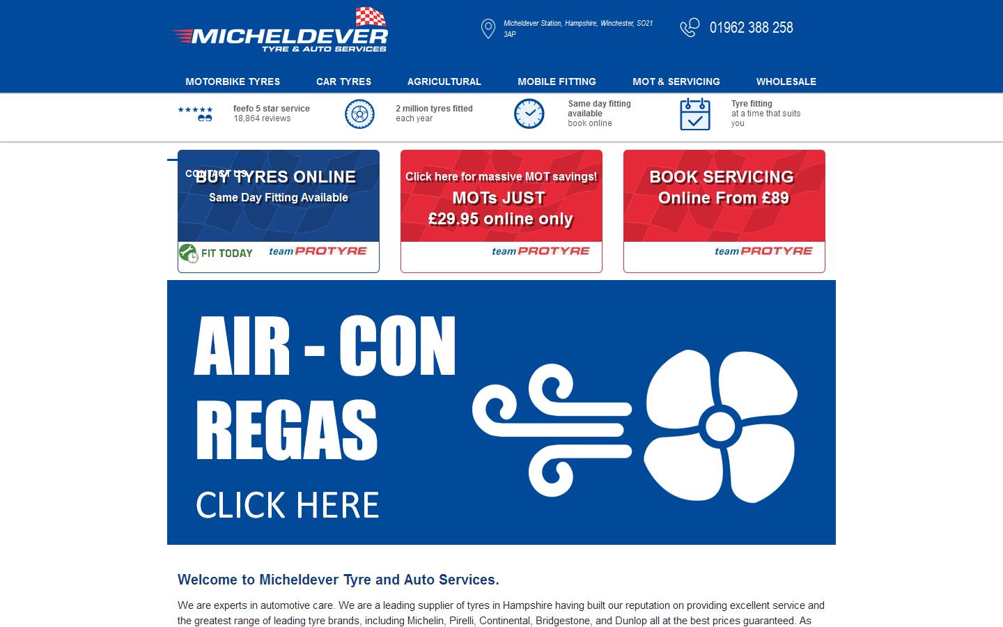 Micheldever Tyre & Auto Services Website