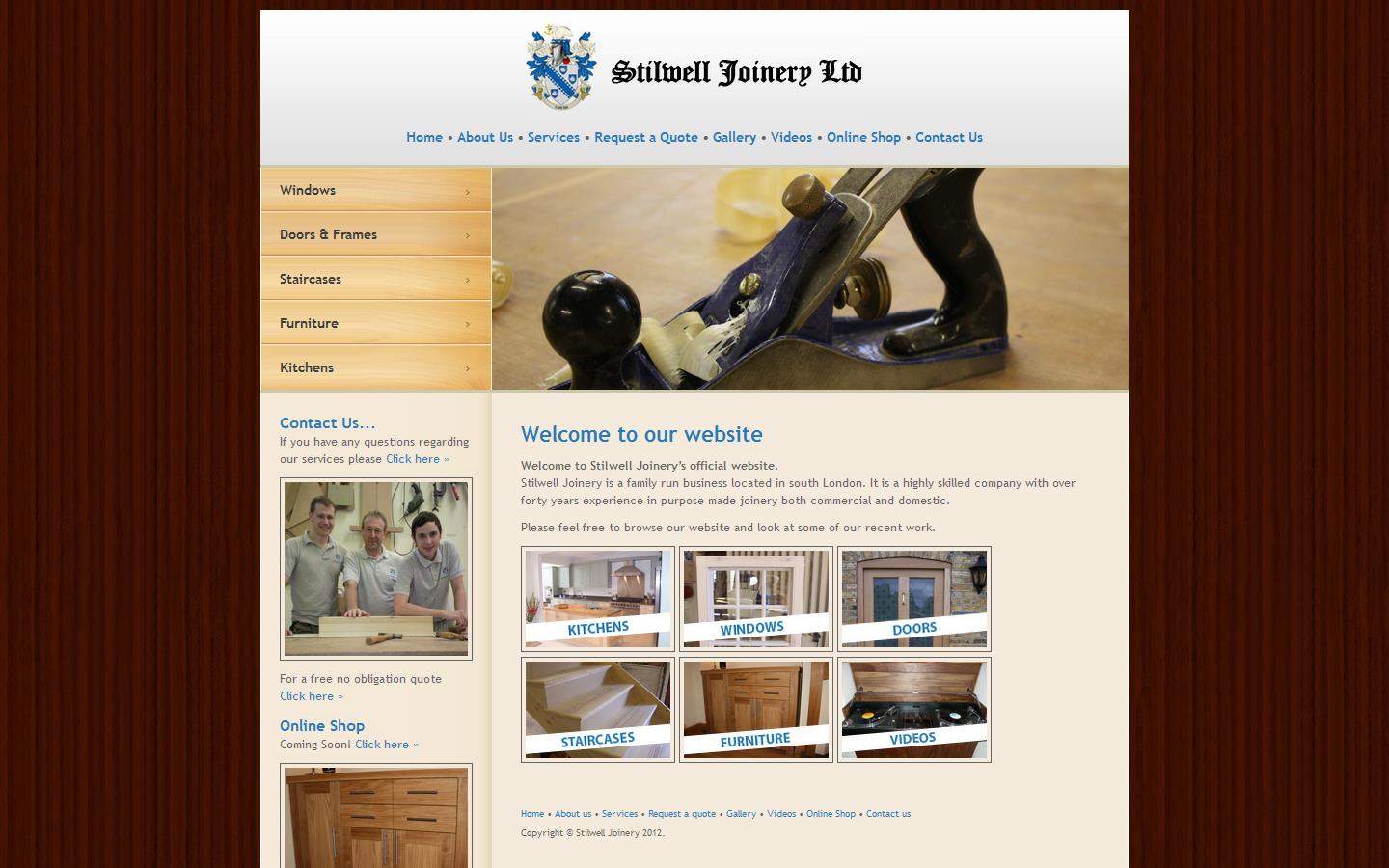Stilwell Joinery Ltd Website