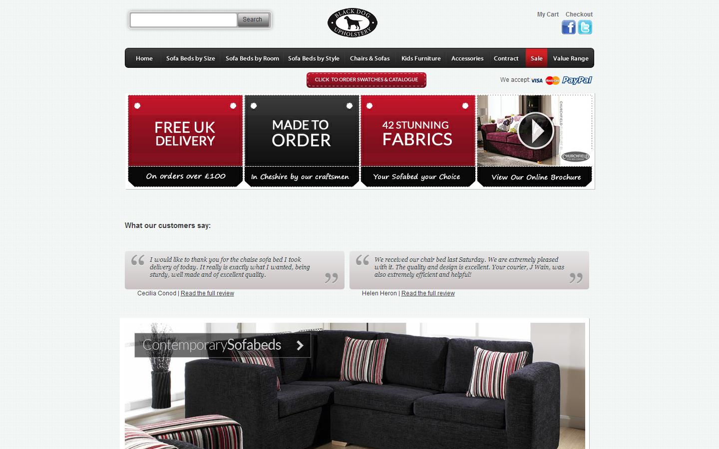Churchfield Sofa Bed Company Website