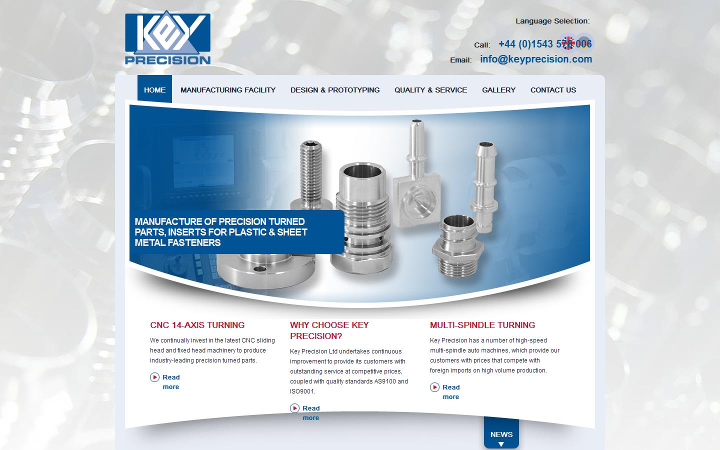 Key Precision Website