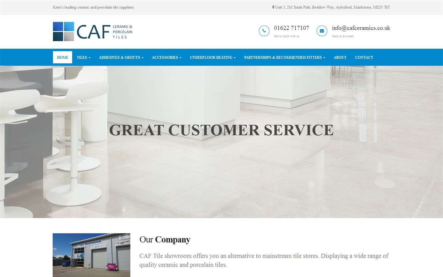 C A F Ceramics Website