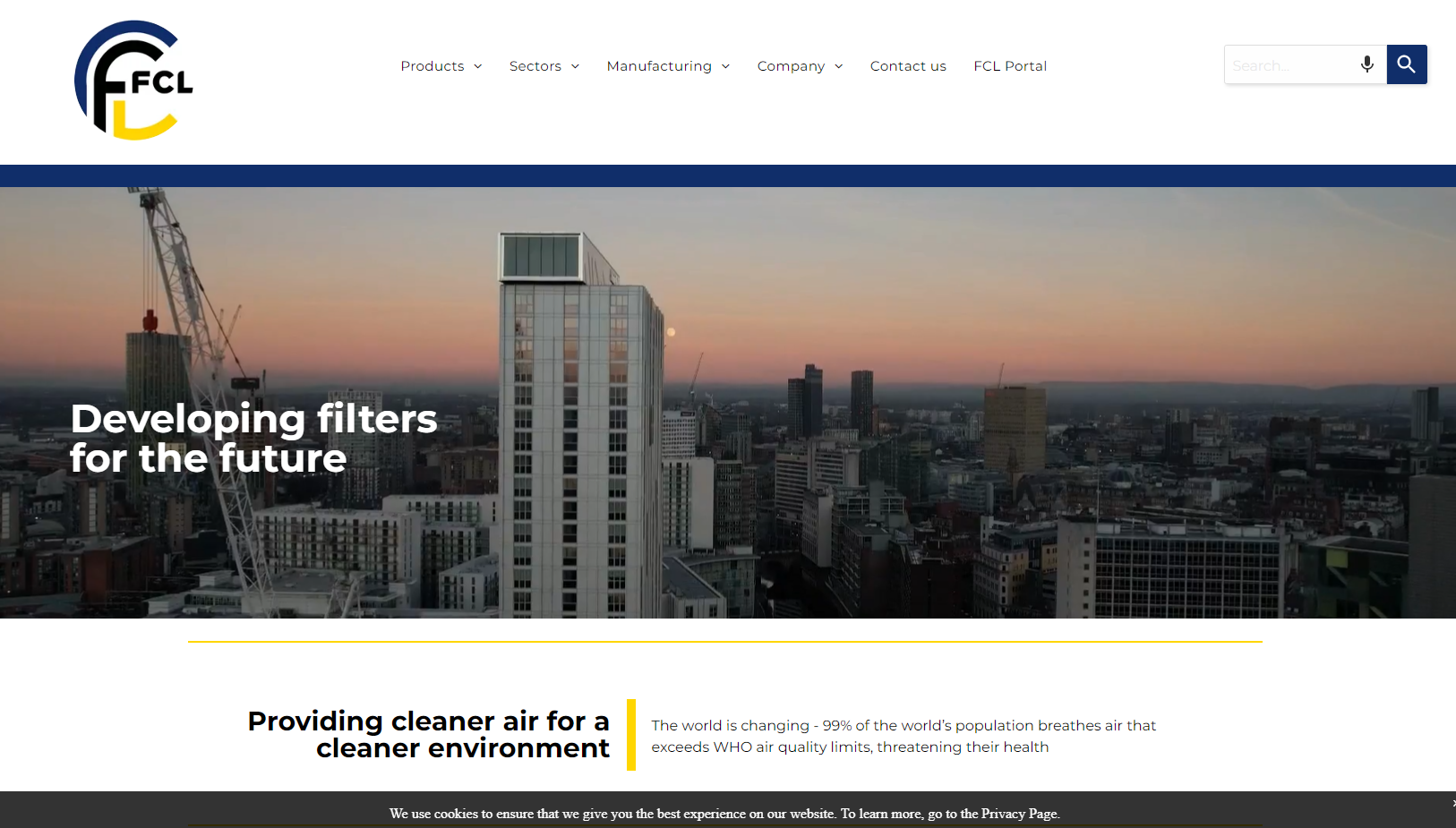 Filtration Control Website