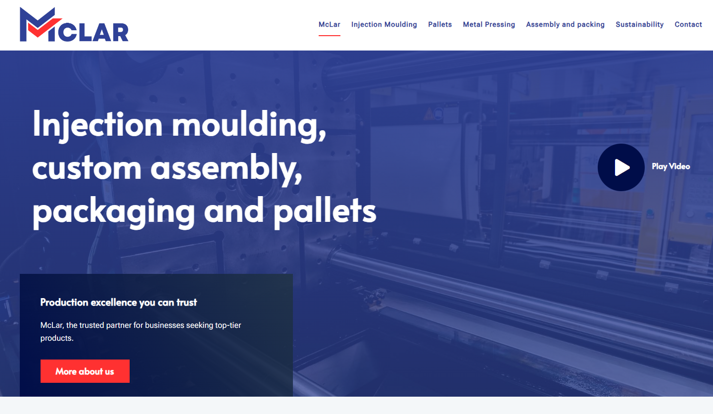 McLar Injection Moulding Ltd Website