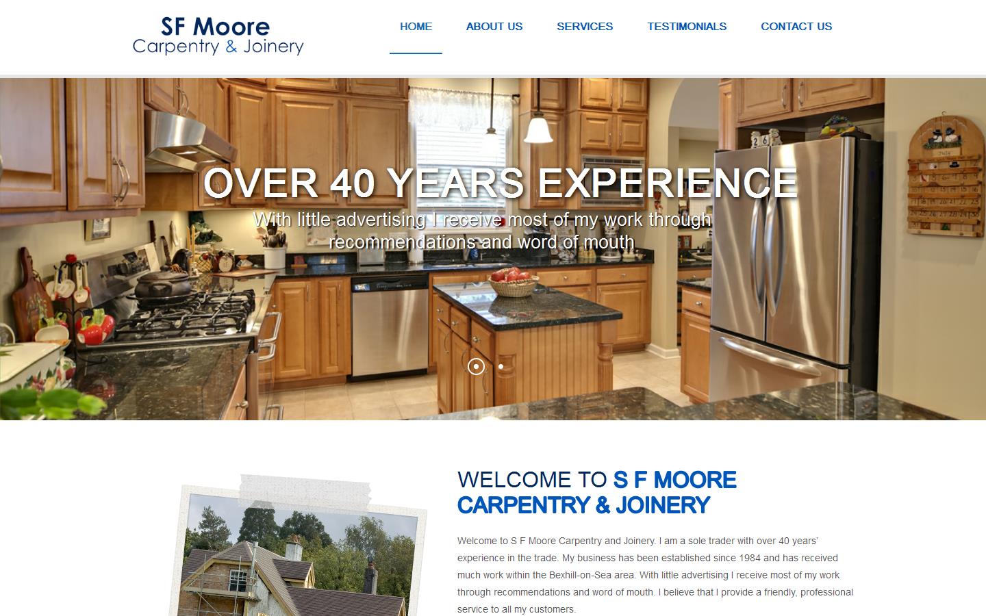 S F Moore Carpentry & Joinery Website