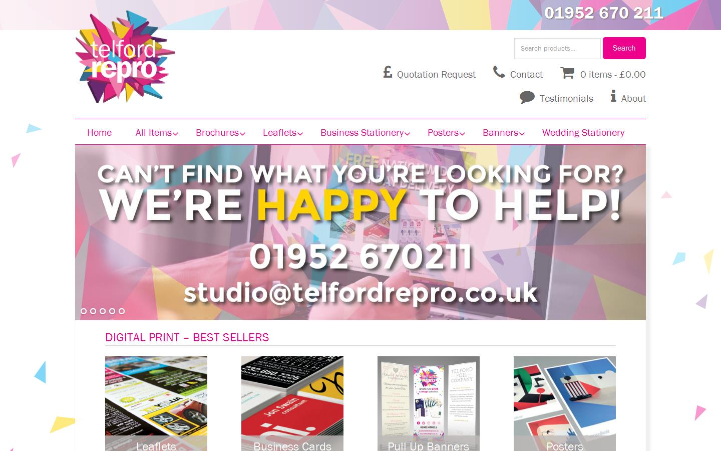 Telford Reprographics Website