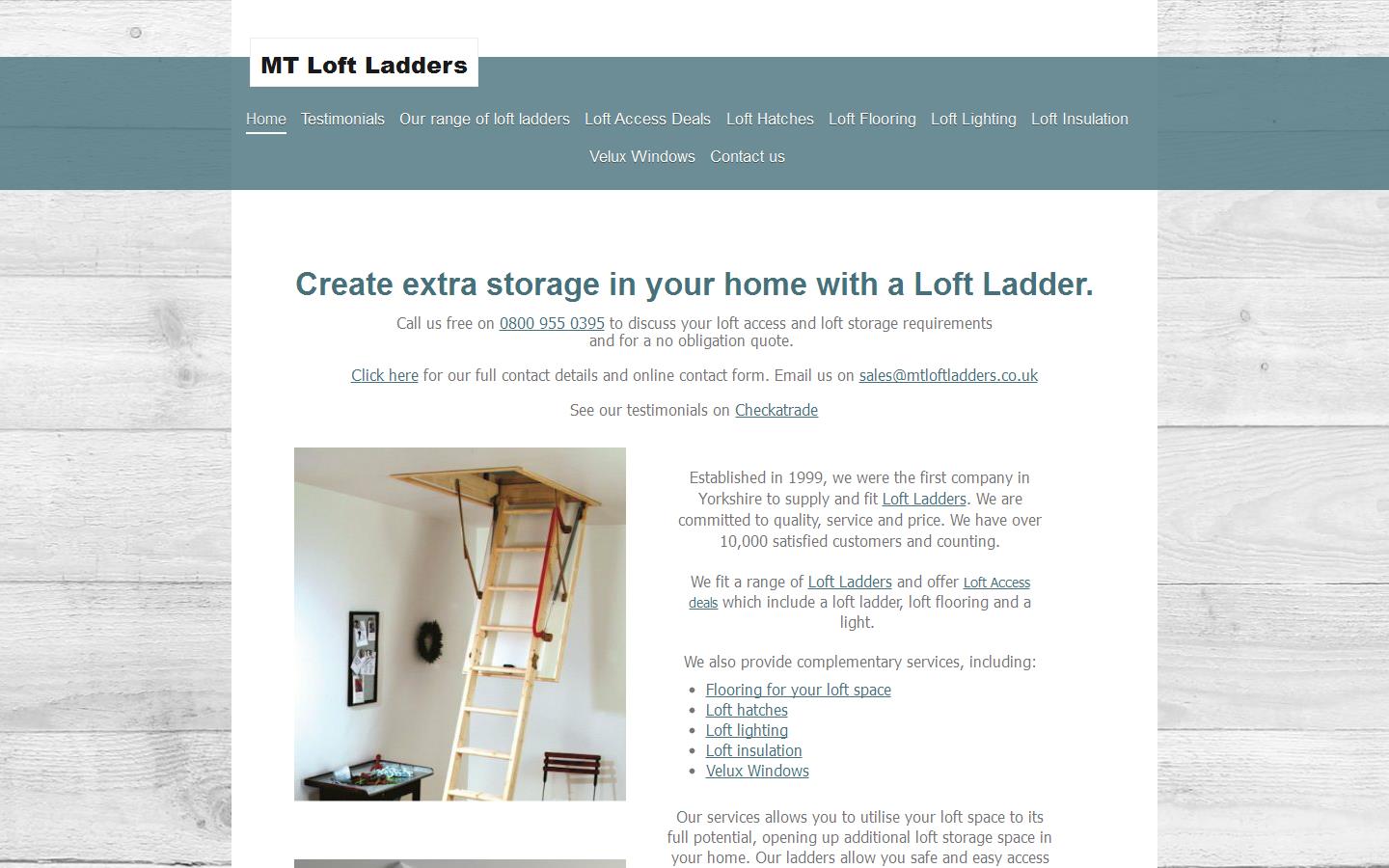 M T Loft Ladders Website