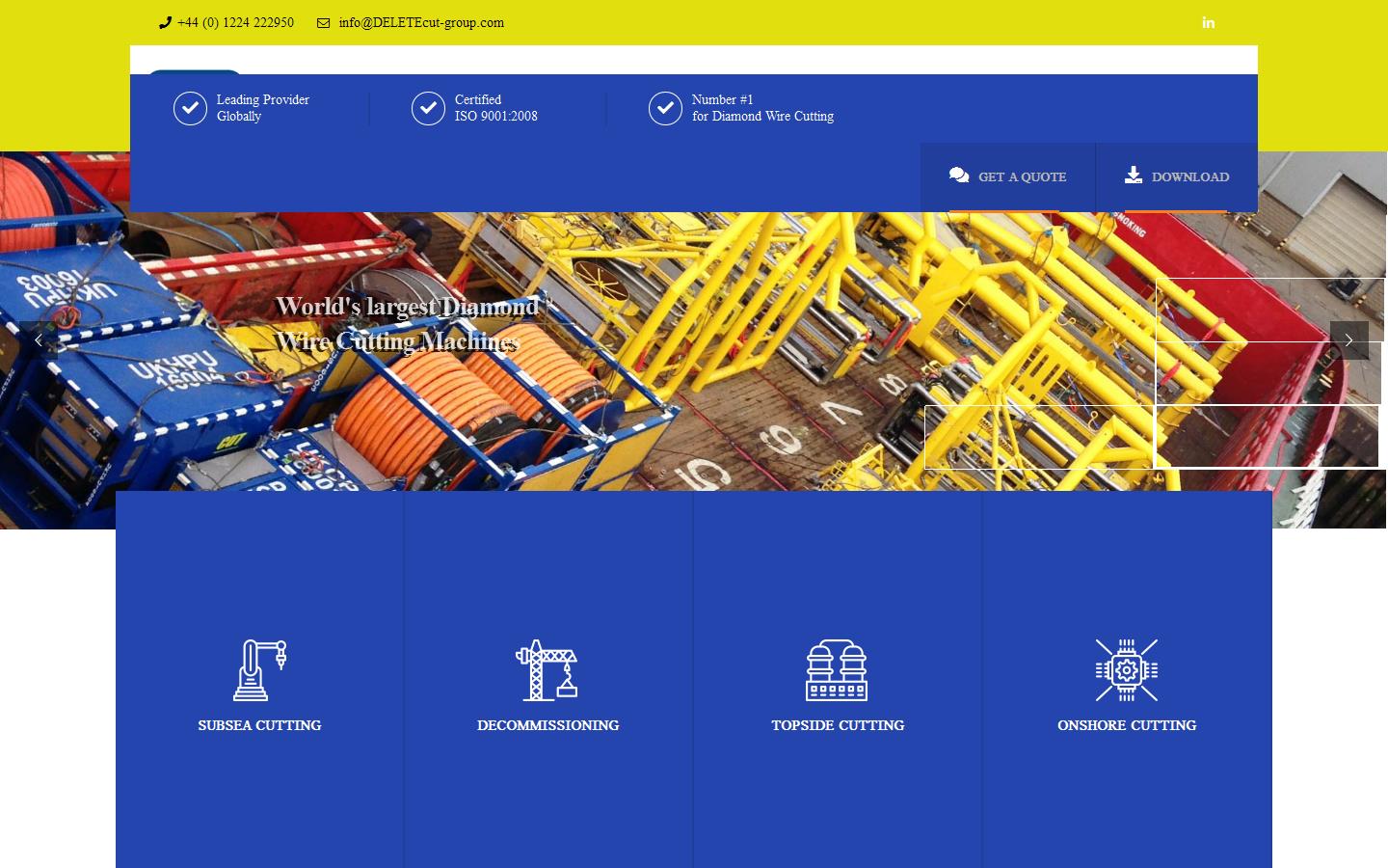 Cutting Underwater Technologies Ltd Website