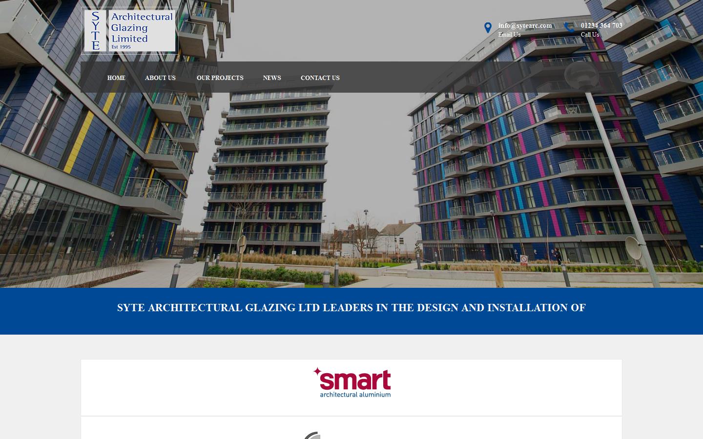 Syte Architectural Glazing Website