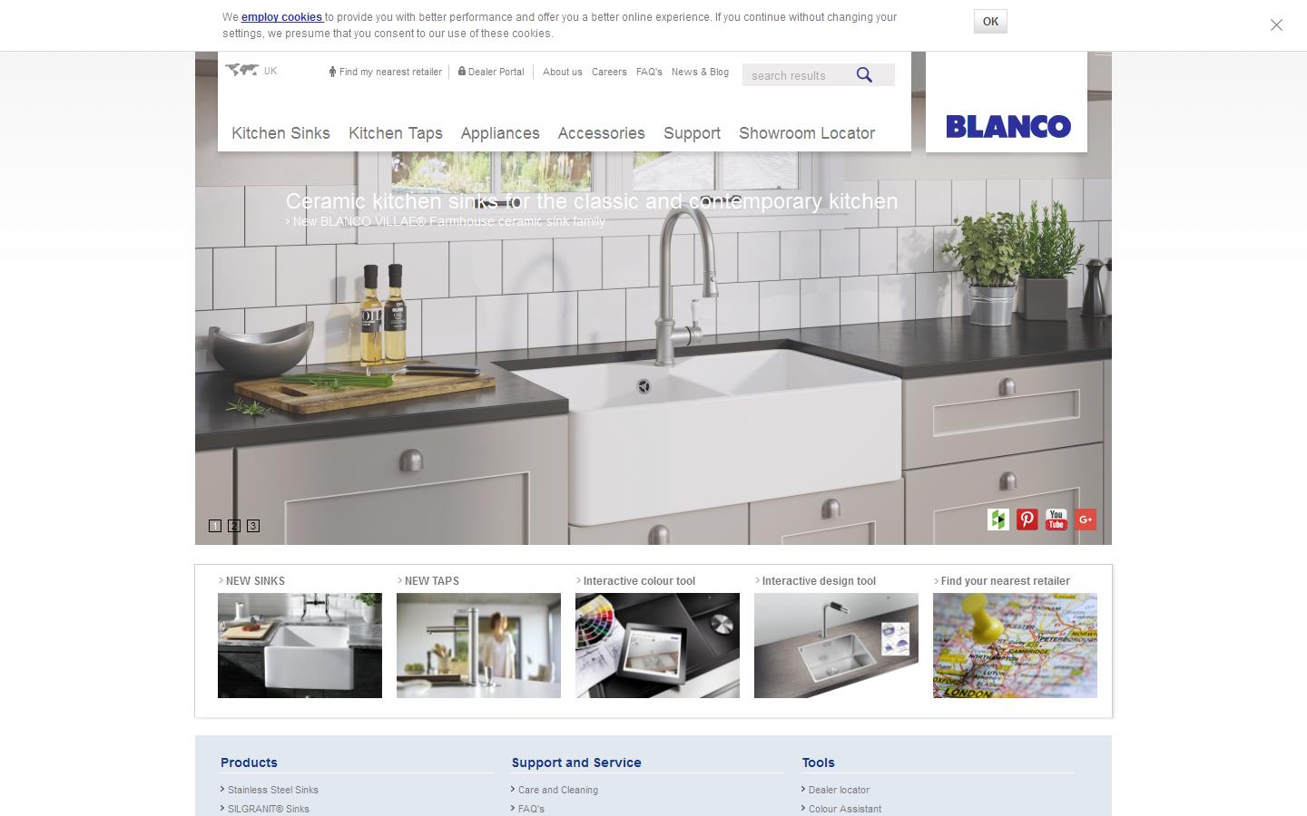Blanco UK Ltd Website