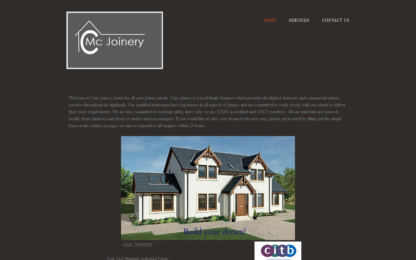 C M C Joinery Website