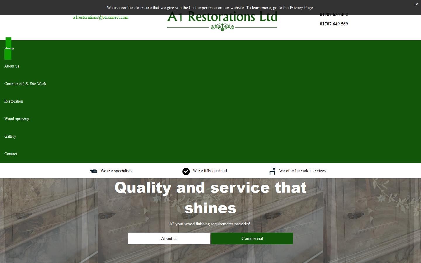 A1 Restorations Ltd Website