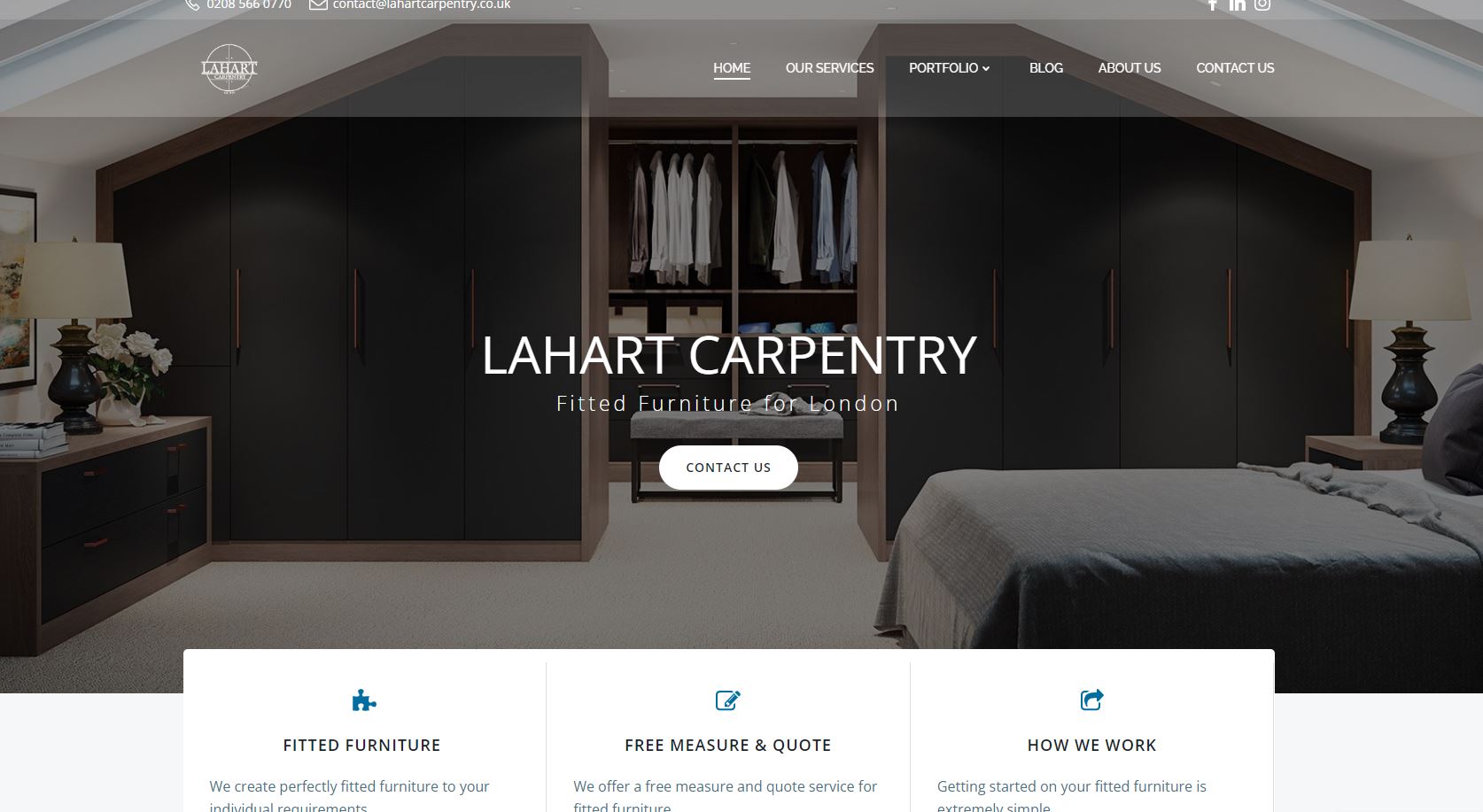 Lahart Carpentry Website