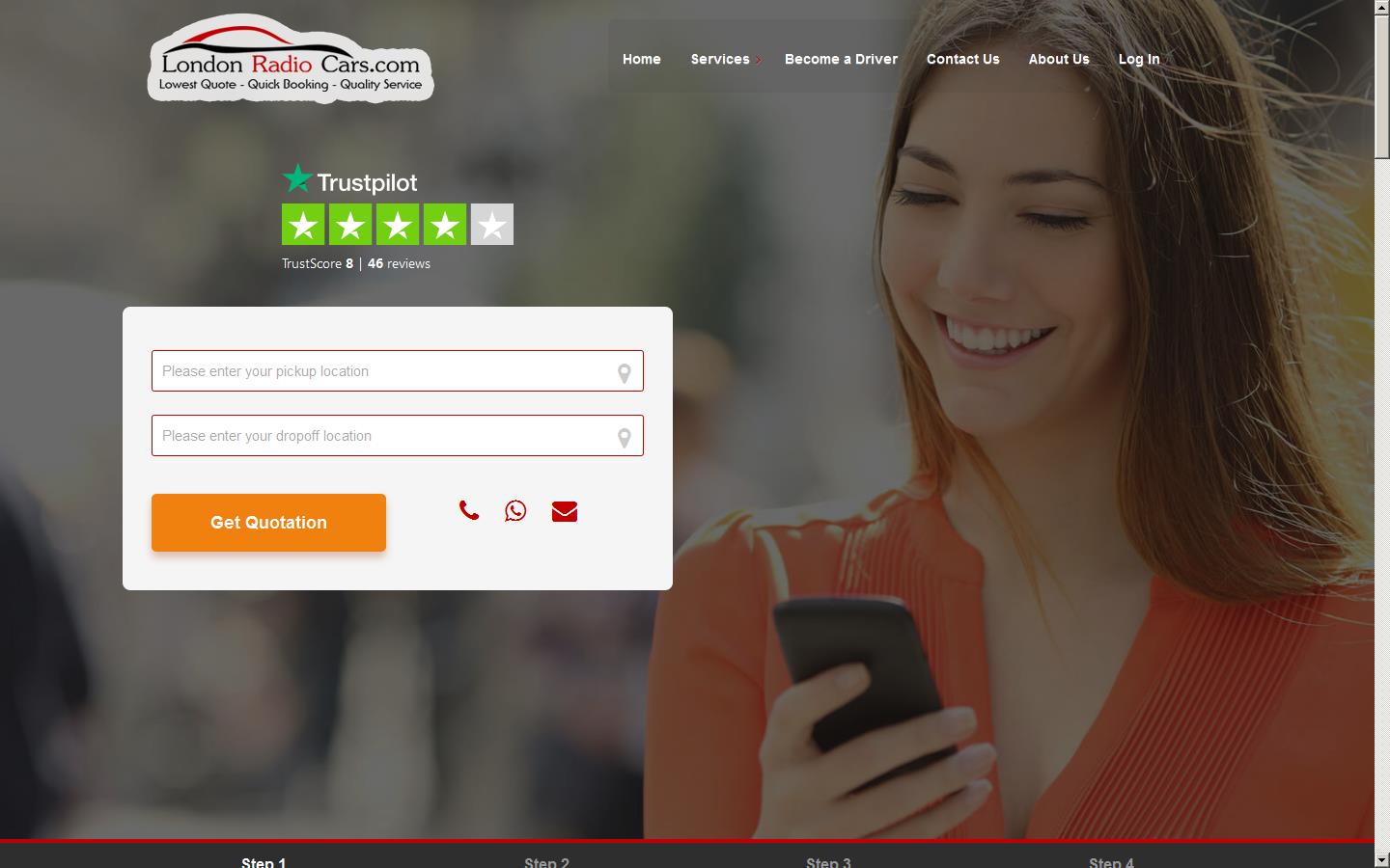 London Radio Cars Website