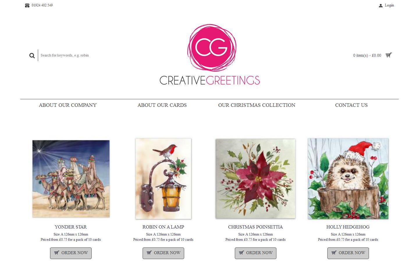 Creative Greetings Website