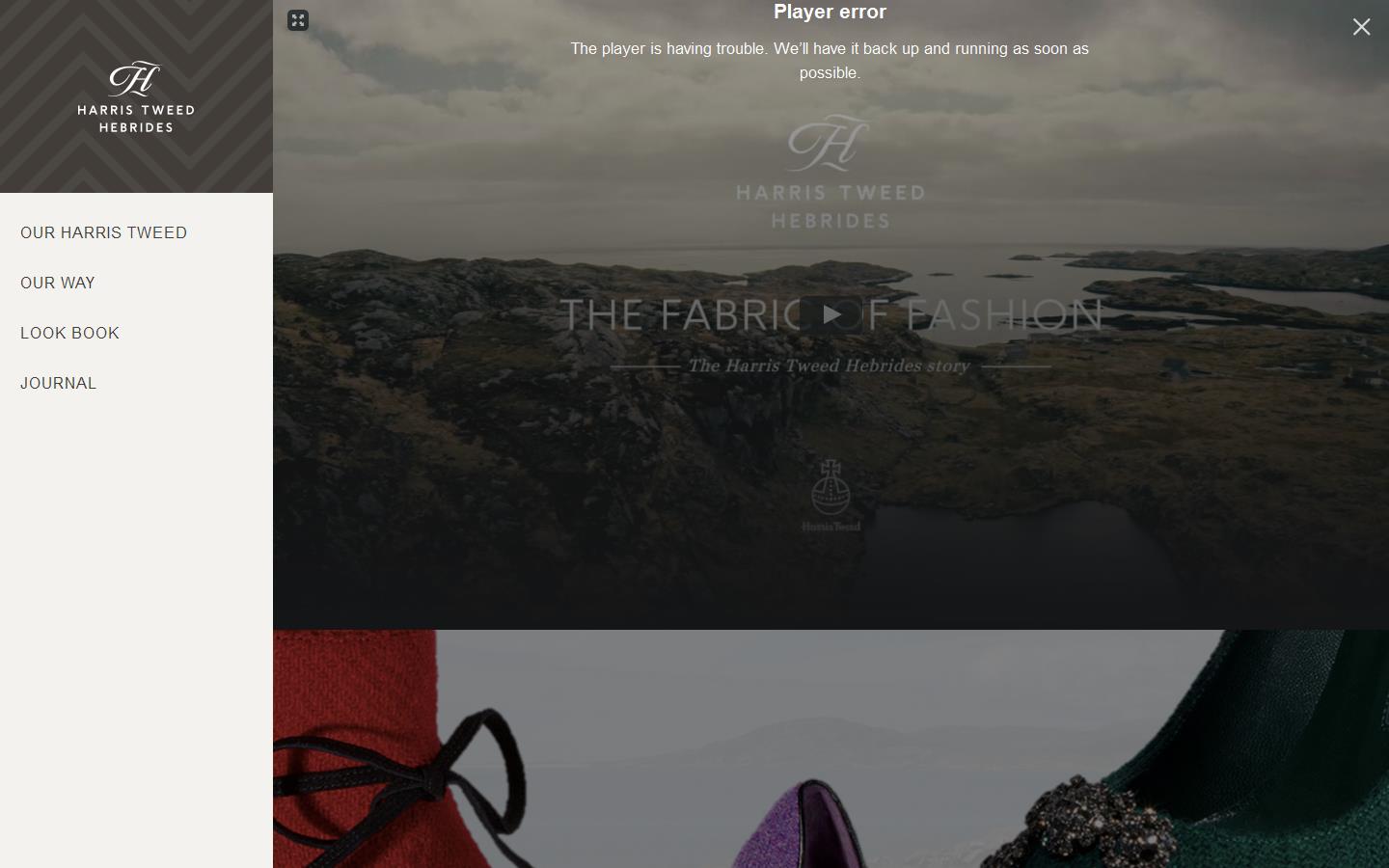 Harris Tweed Hebrides Ltd Website