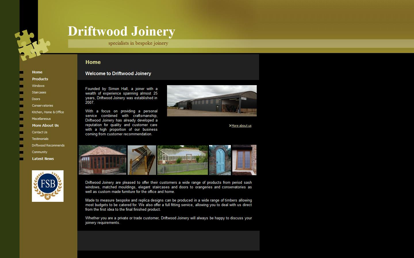 Driftwood Joinery Website