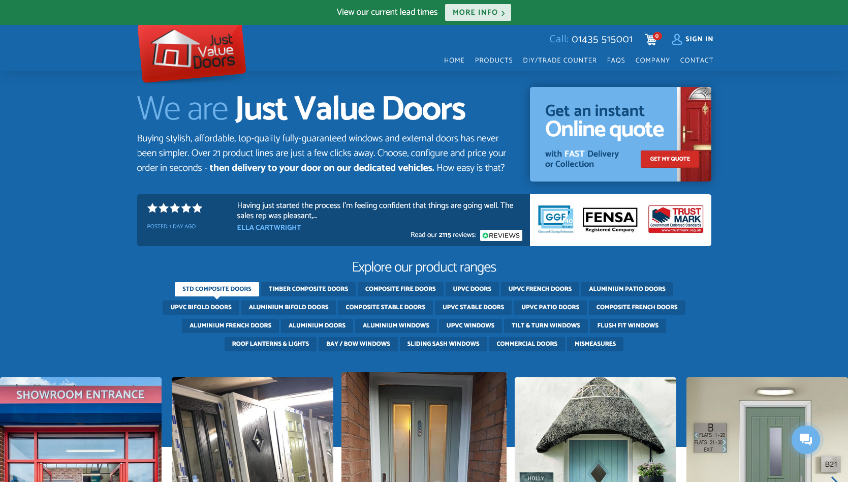 Just Value Doors Website