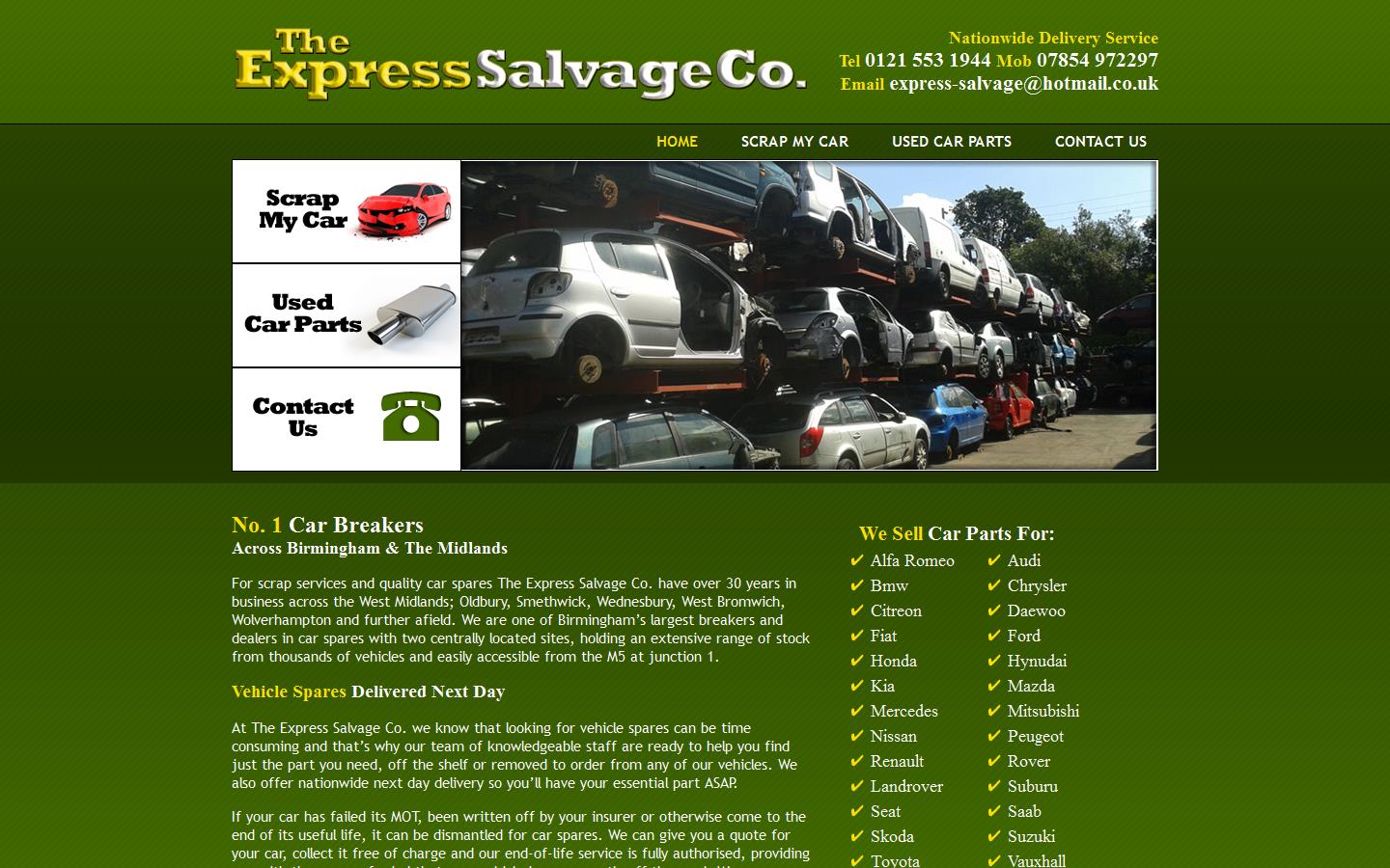 Express Salvage Website