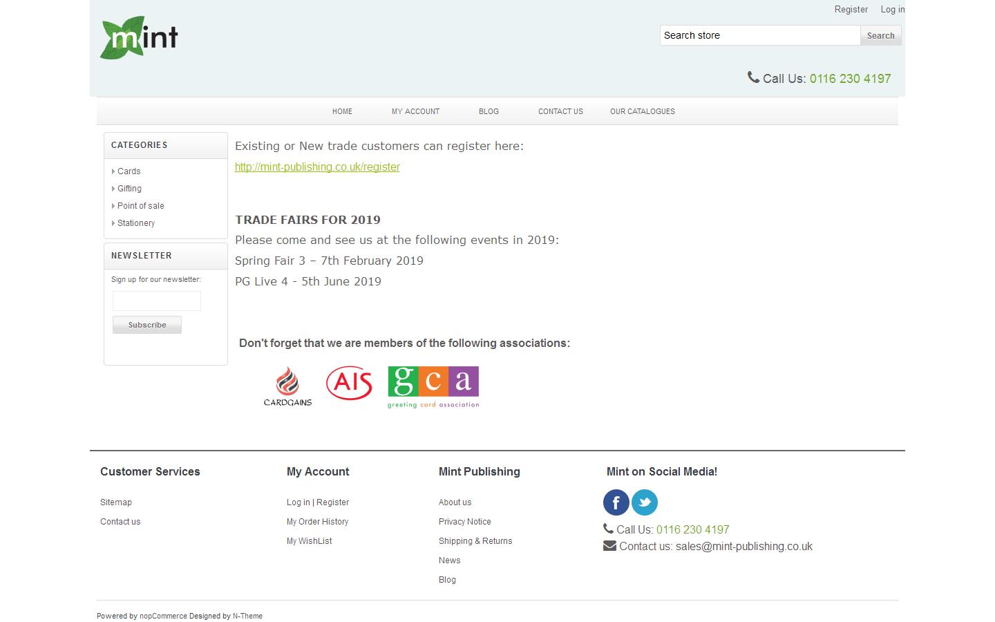 Mint Publishing Ltd Website