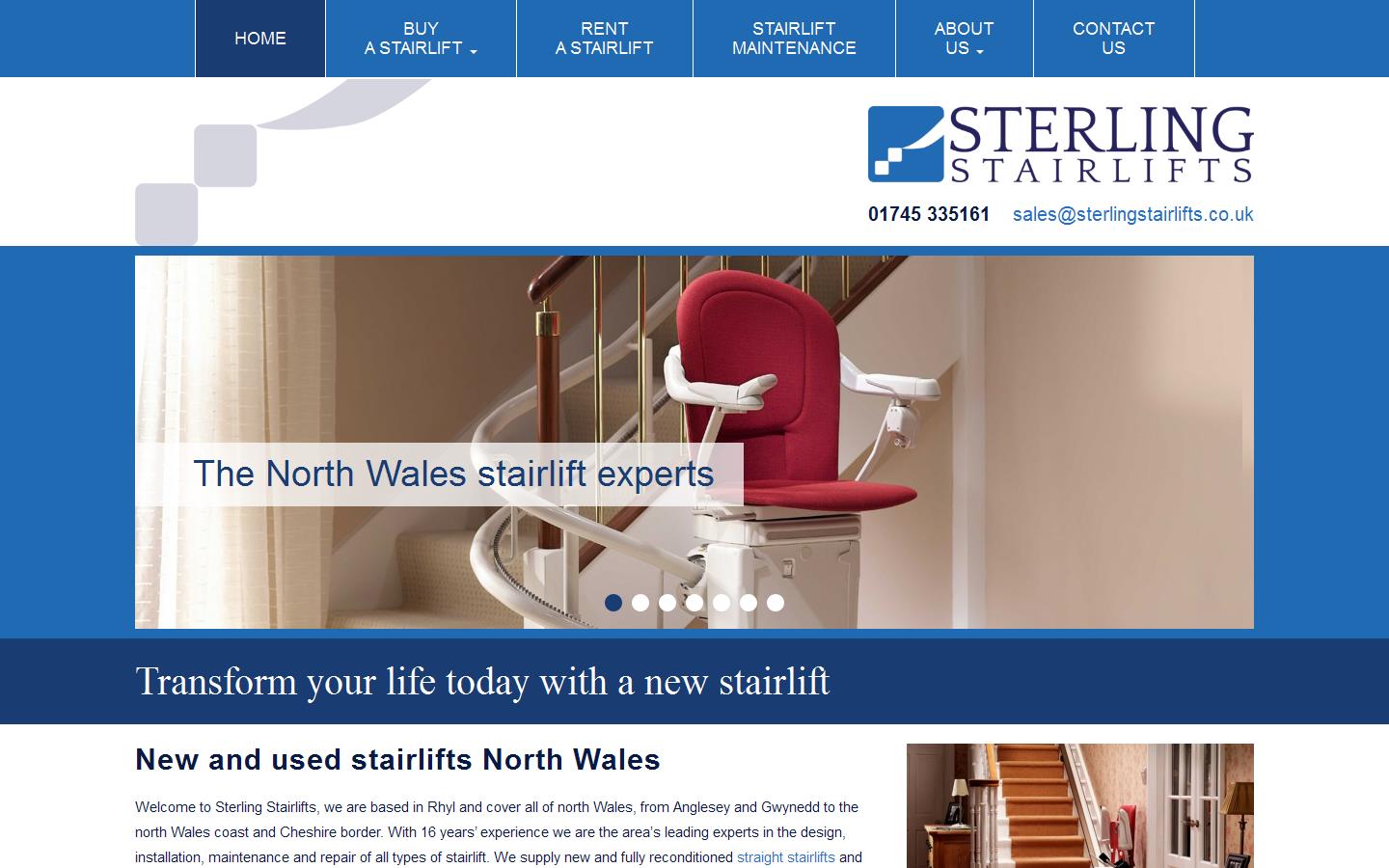 Sterling Stairlifts Website