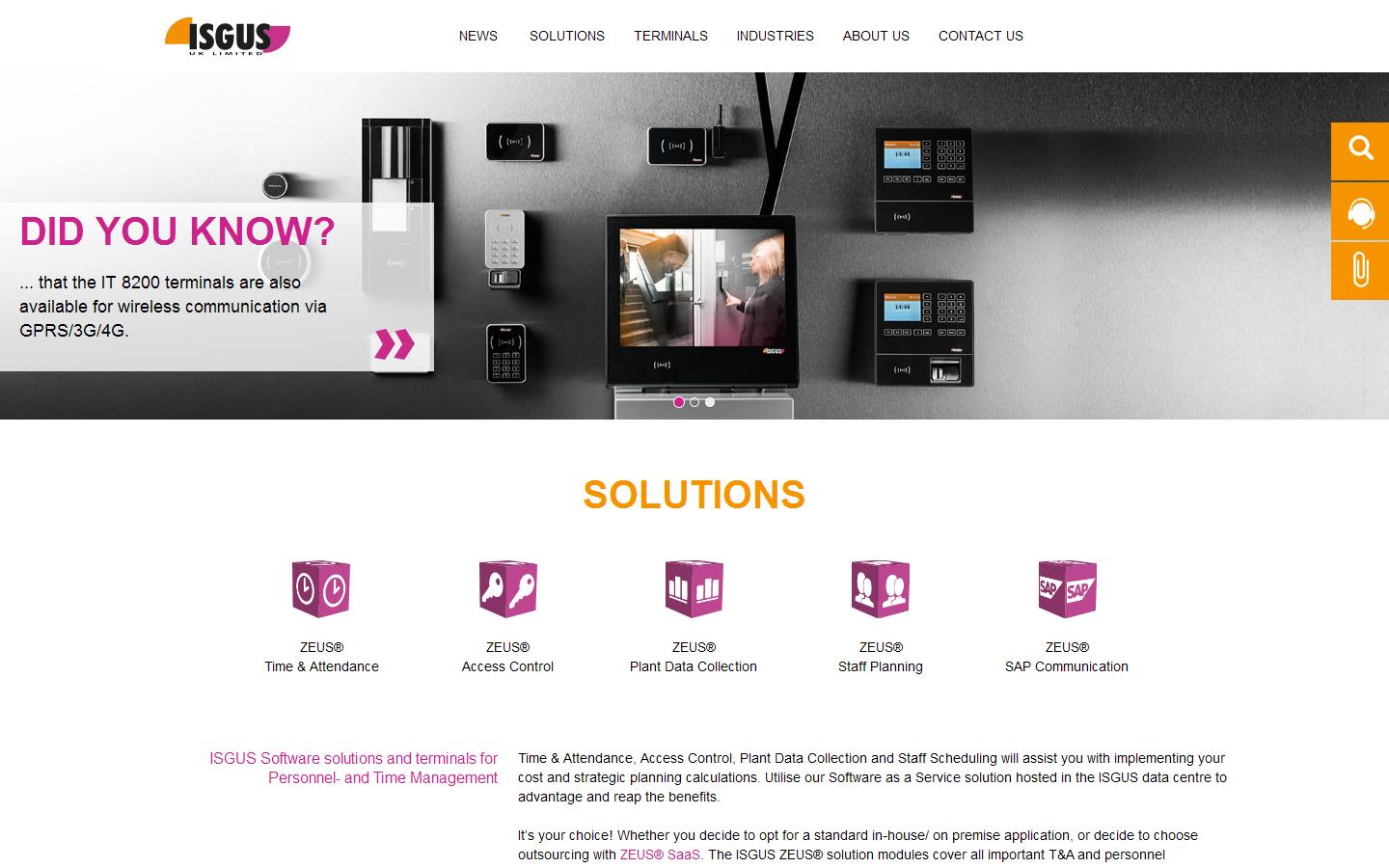 Isgus UK Ltd Website