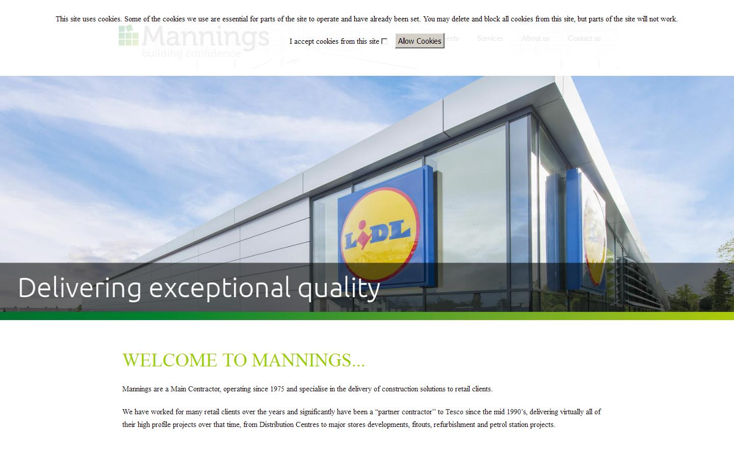 Mannings Northern Ltd Website