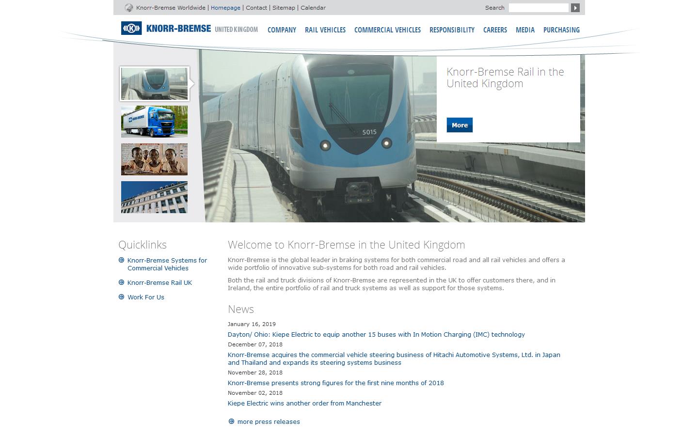 Knorr-bremse Brown Services UK Ltd Website