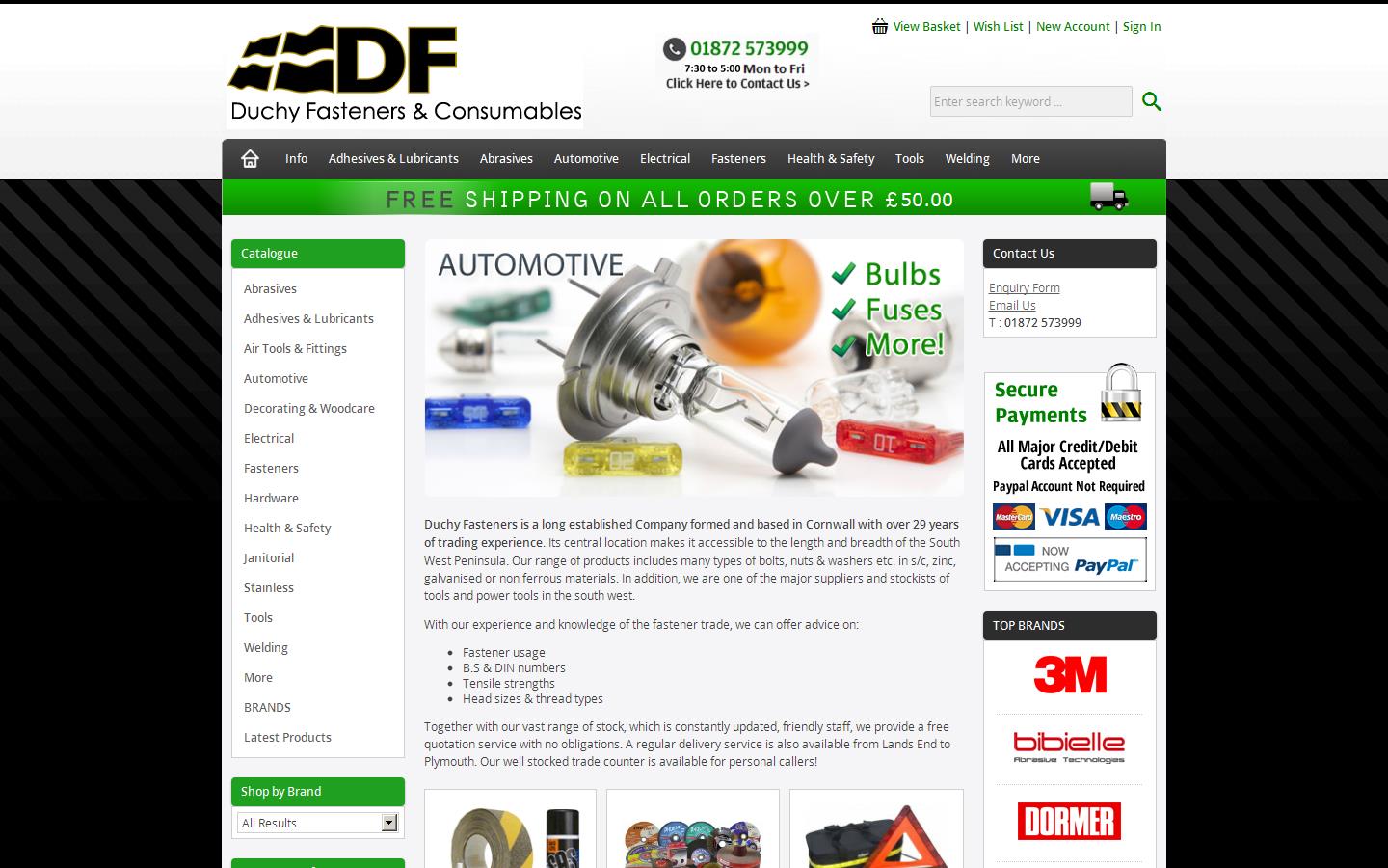 Duchy Fasteners Website