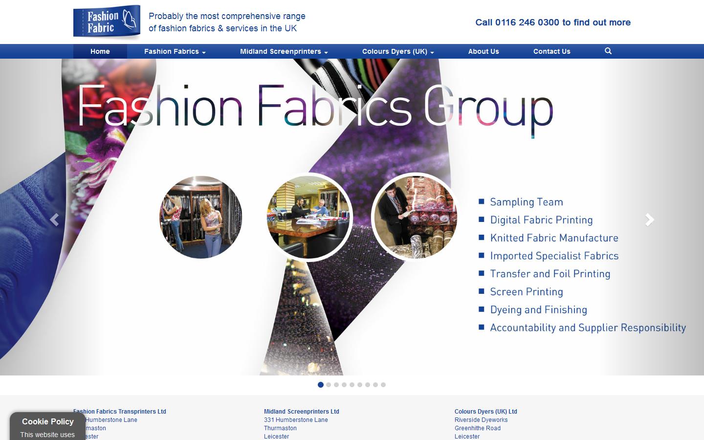 Fashion Fabric Transprinters Ltd Website