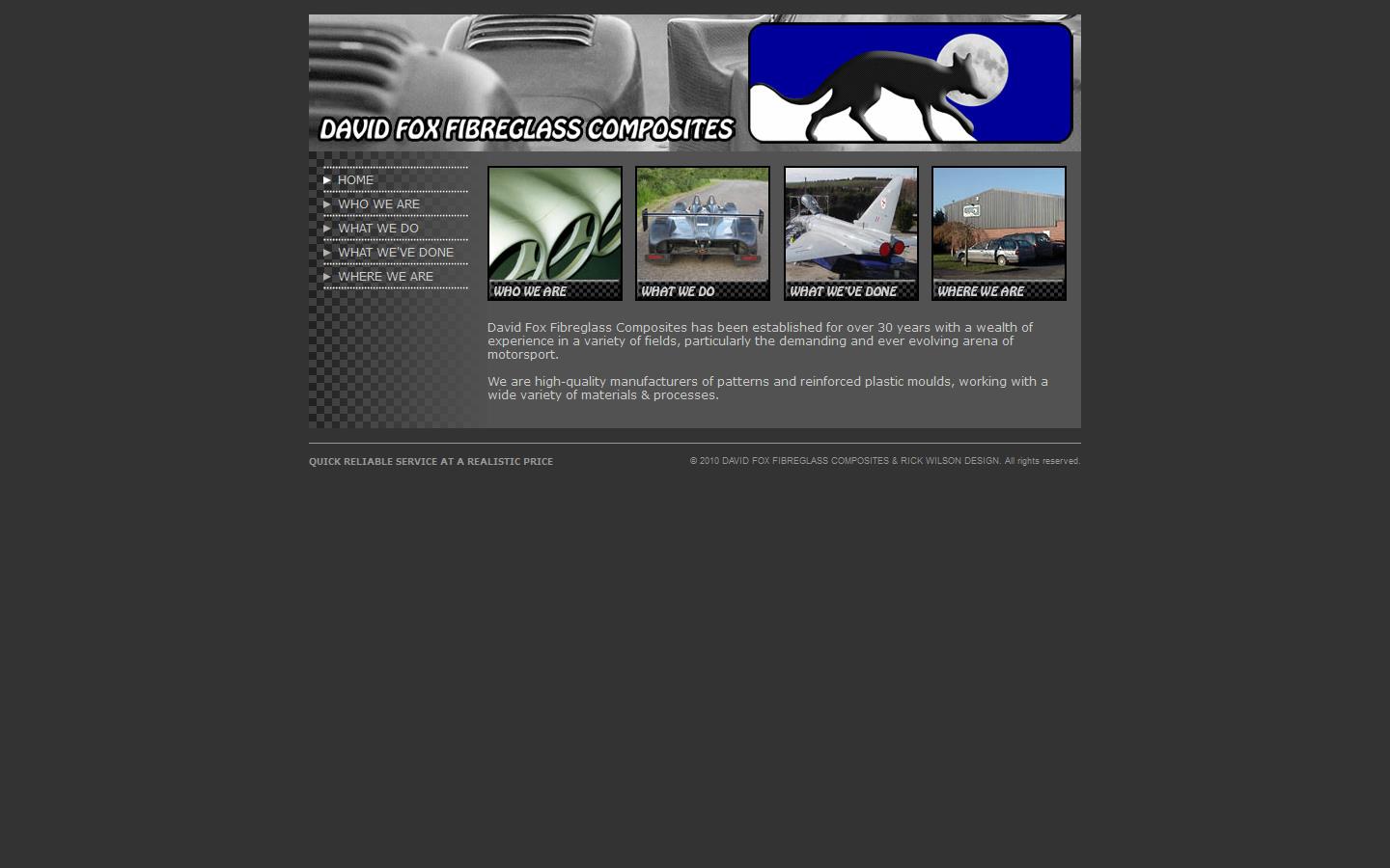 David Fox Fibreglass Composites Website