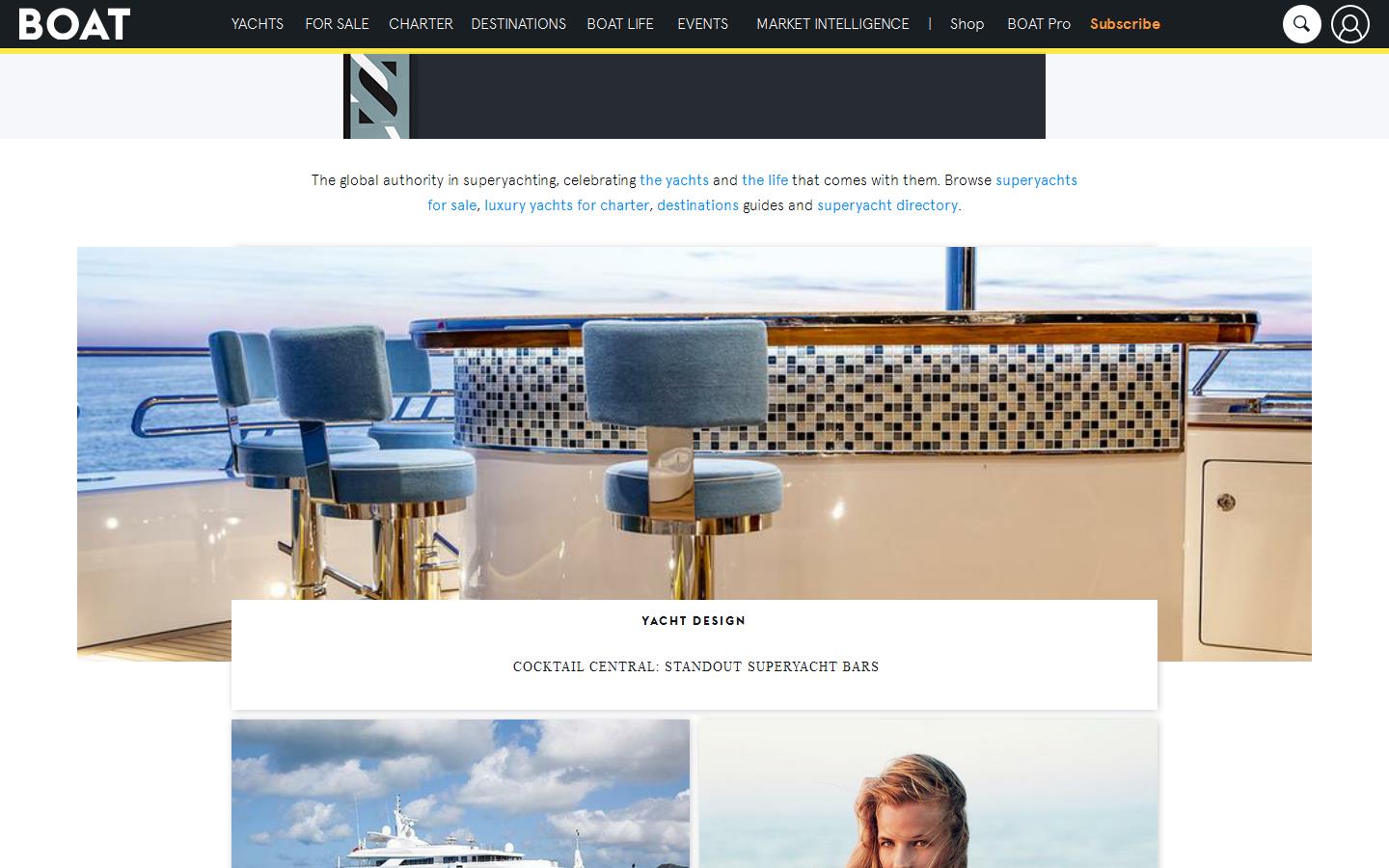 Boat International Media Ltd Website
