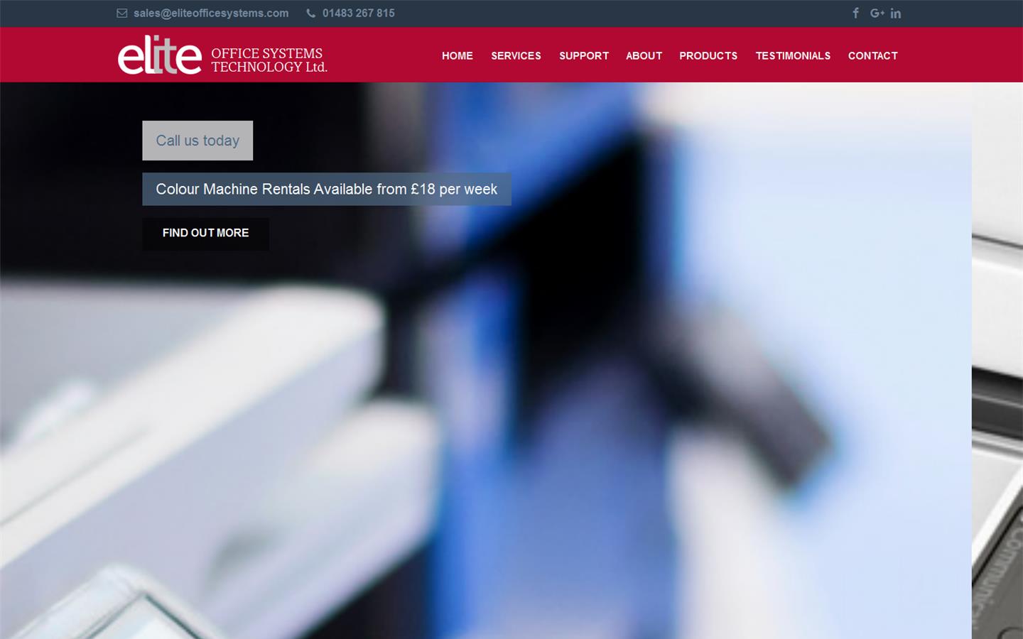 Elite Office Systems Technology Ltd Website