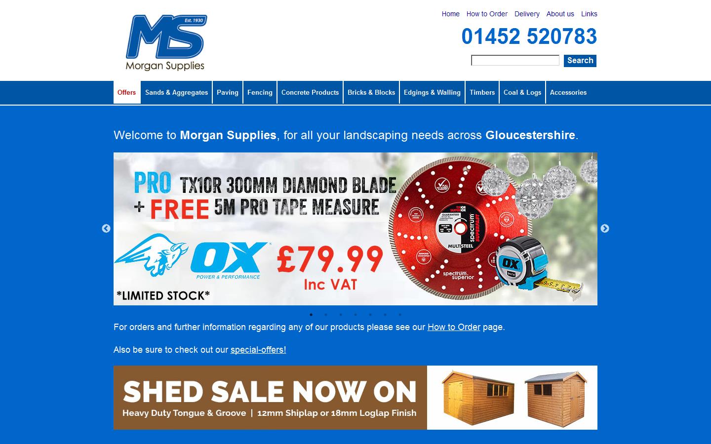 Morgan Supplies Website