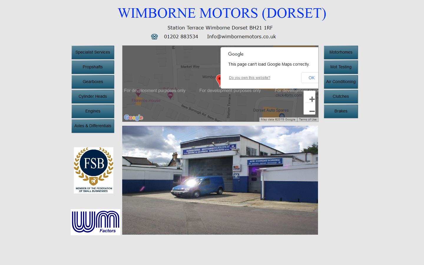Wimborne Motors Sales Ltd Website