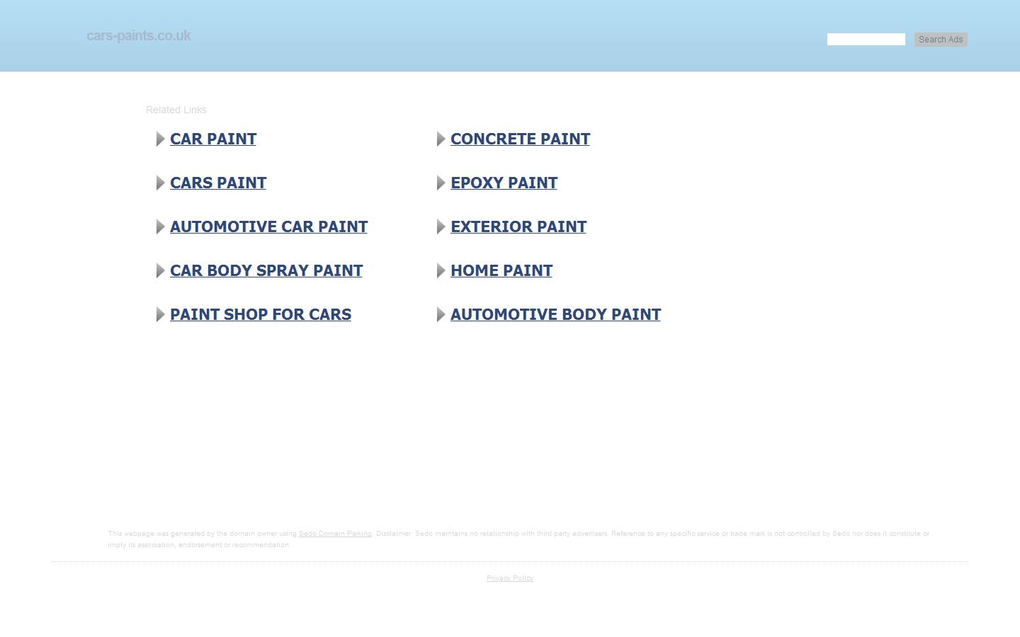 Canvey Auto Refinishing Supplies Ltd Website