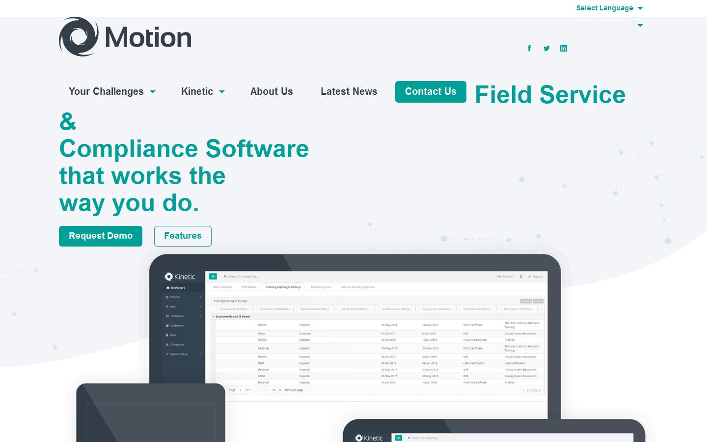 Motion Software Website
