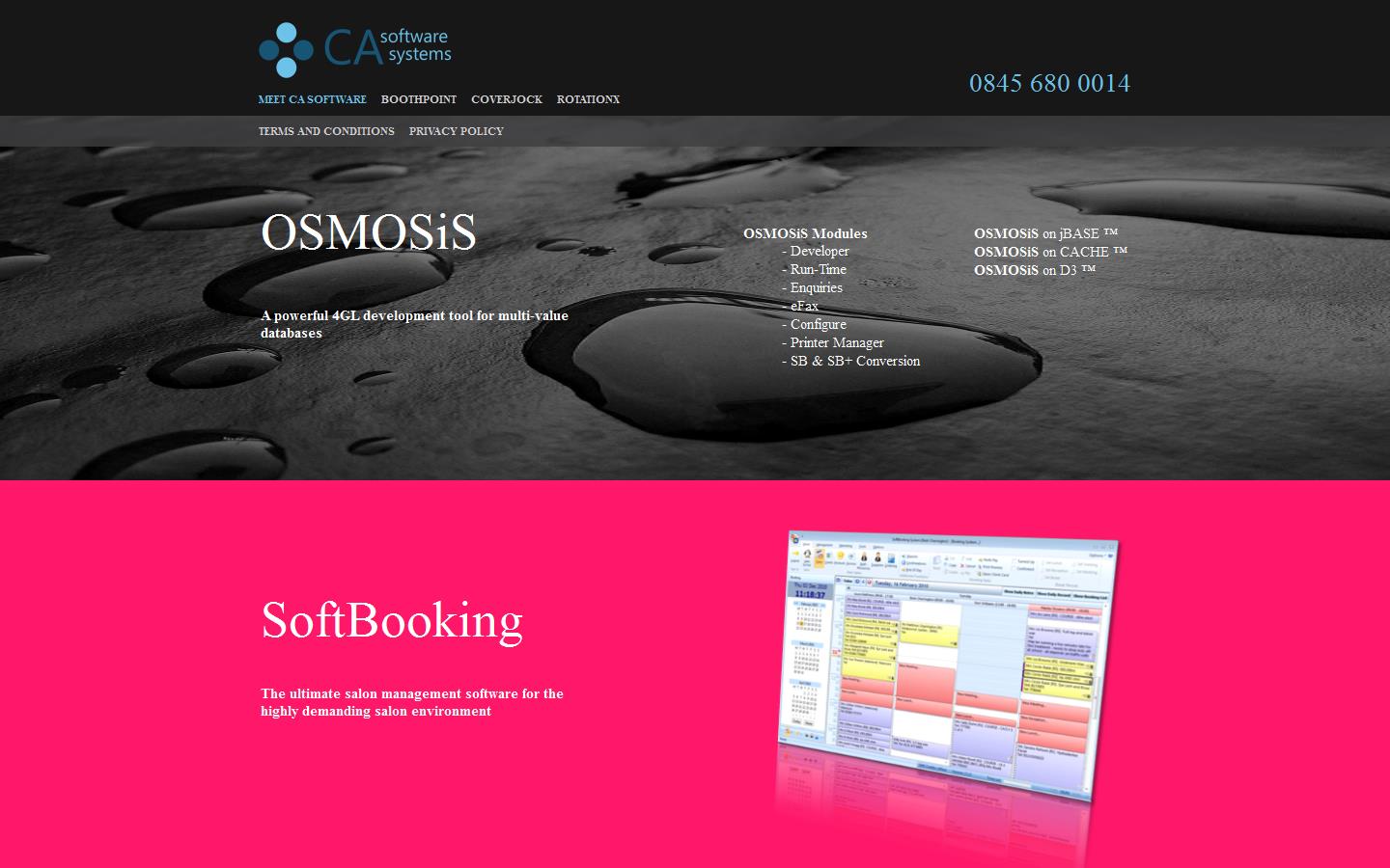 C A Software Systems Website