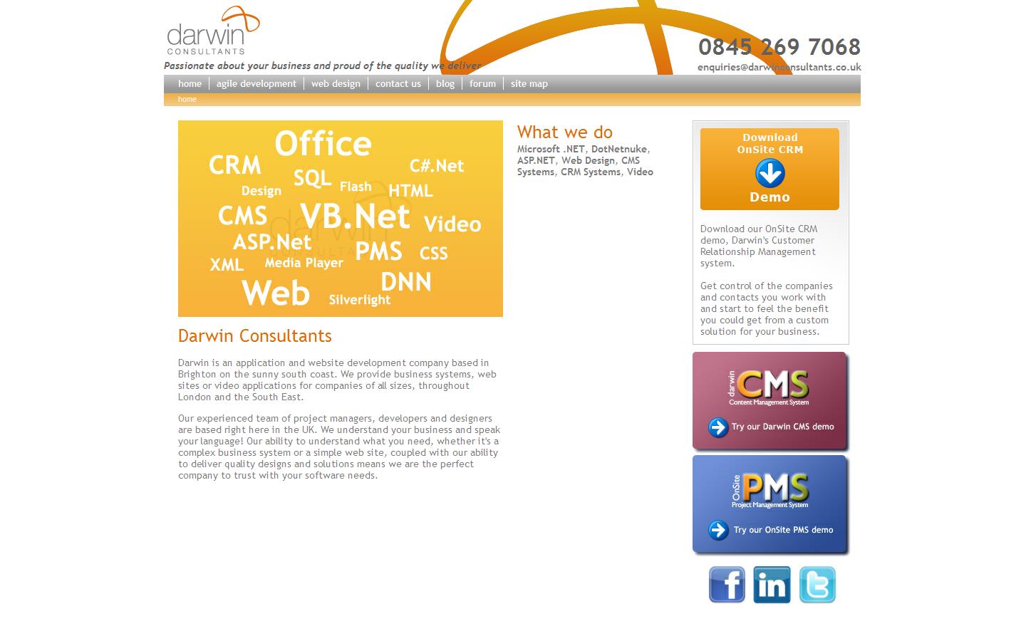 Darwin Consultants Website