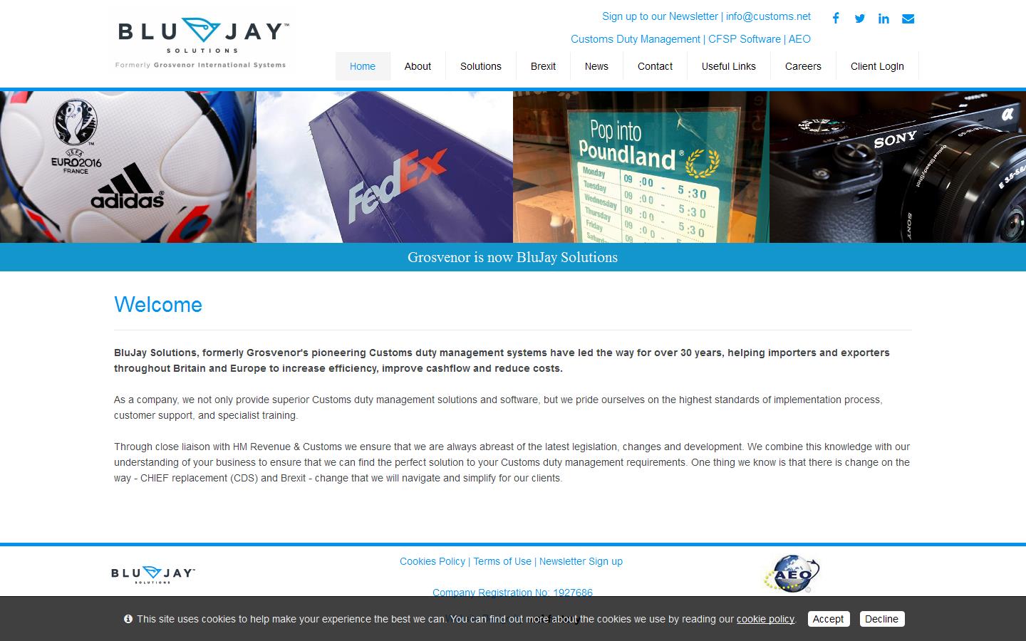 Grosvenor International Systems Website