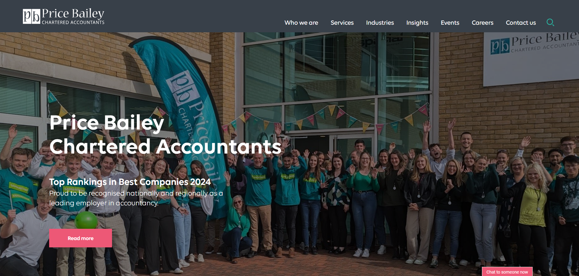 Price Bailey Chartered Accountants Website