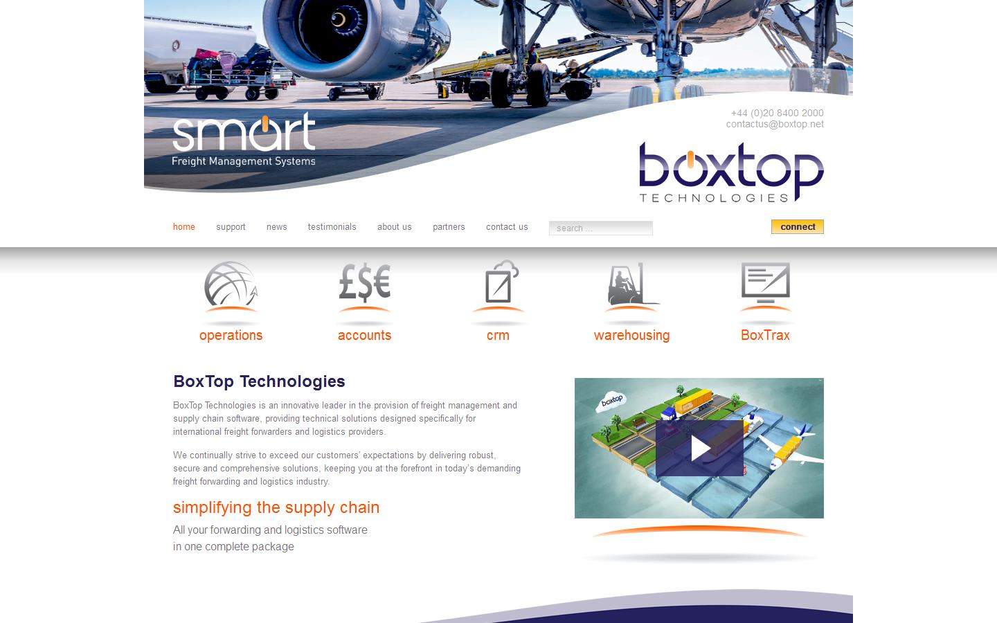 Box Top Technologies Website