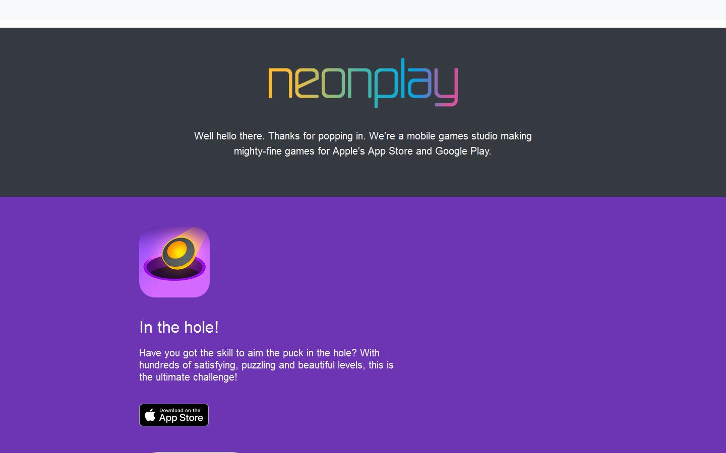 Neon Play Website